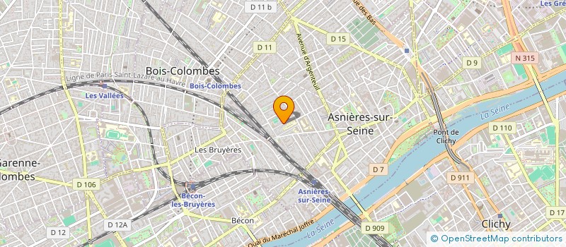 localisation de l'entreprise SAINT JEAN à ASNIERES-SUR-SEINE