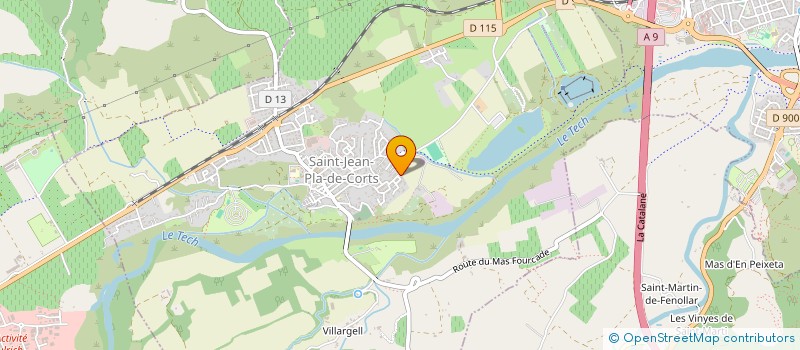 localisation de l'entreprise SAINT JEAN  SAINT-JEAN-PLA-DE-CORTS