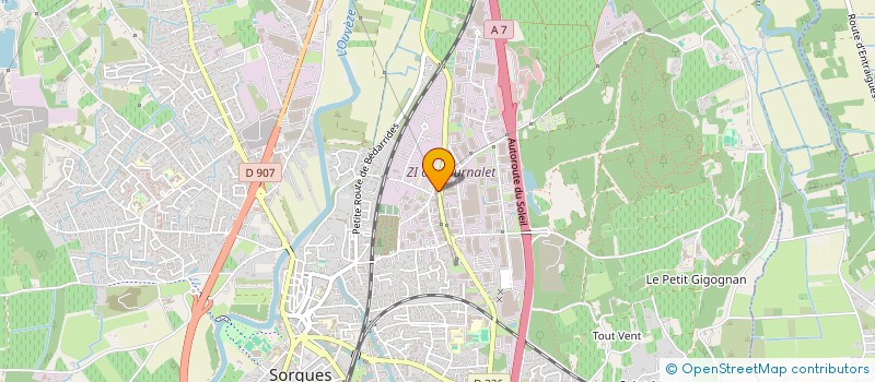 localisation de l'entreprise SAINT JEAN  SORGUES