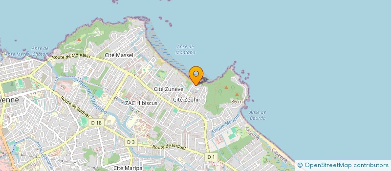 localisation de l'entreprise SAINT-JEAN ATLAS  CAYENNE