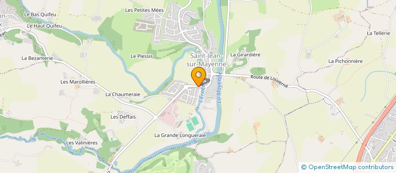 localisation de l'entreprise SAINT JEAN AUTOMOBILES  SAINT-JEAN-SUR-MAYENNE