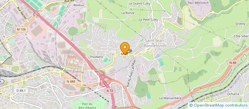 localisation de l'entreprise SAINT JEAN BONNEFONDS AVANT-GARDE BASKET  SAINT-JEAN-BONNEFONDS