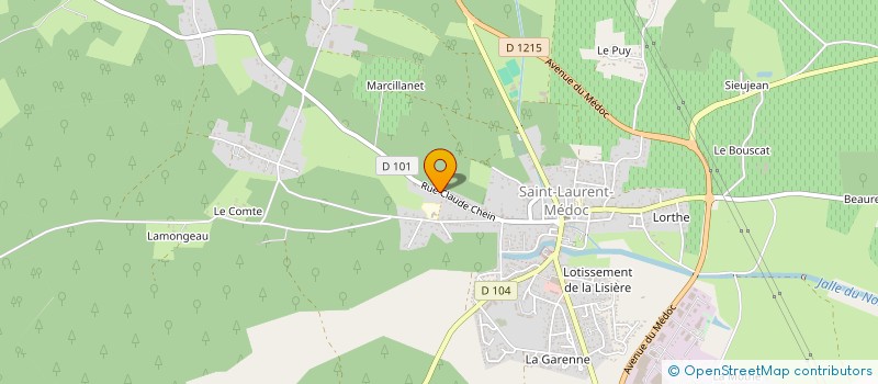 localisation de l'entreprise SAINT JEAN CLAIRE  SAINT-LAURENT-MEDOC