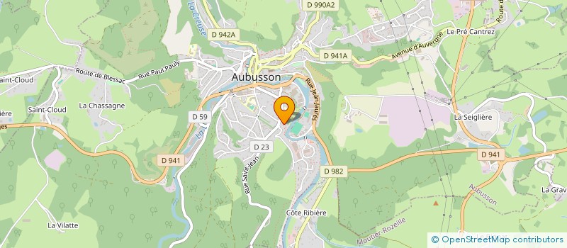 localisation de l'entreprise SAINT JEAN DE LA COUR  AUBUSSON