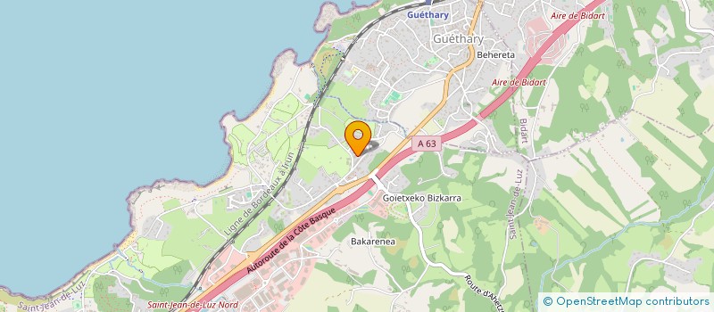 localisation de l'entreprise SAINT- JEAN -DE- LUZ  SAINT-JEAN-DE-LUZ