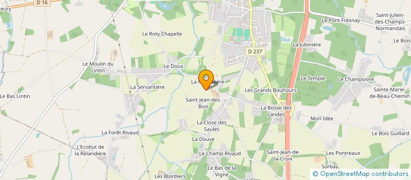 localisation de l'entreprise SAINT JEAN DU PAON  HERIC