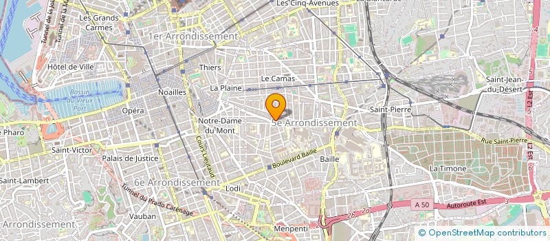 localisation de l'entreprise SAINT JEAN FORMATION à MARSEILLE