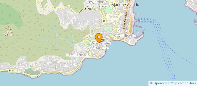 localisation de l'entreprise SAINT JEAN FRUITS à AJACCIO