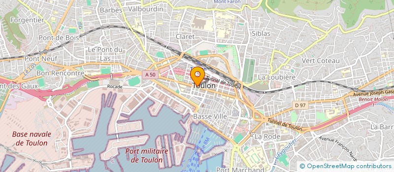 localisation de l'entreprise SAINT JEAN IMMOBILIER  TOULON
