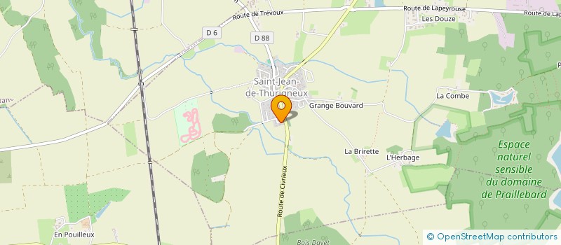 localisation de l'entreprise SAINT JEAN TENNIS DE TABLE  SAINT-JEAN-DE-THURIGNEUX