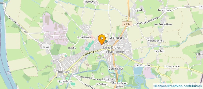 localisation de l'entreprise SAINT-JO LOISIRS  SAINT-DIDIER-SUR-CHALARONNE