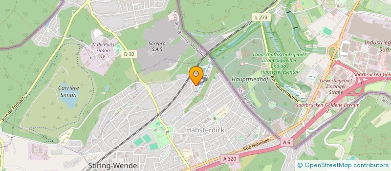 localisation de l'entreprise SAINT-JOSEPH  STIRING-WENDEL