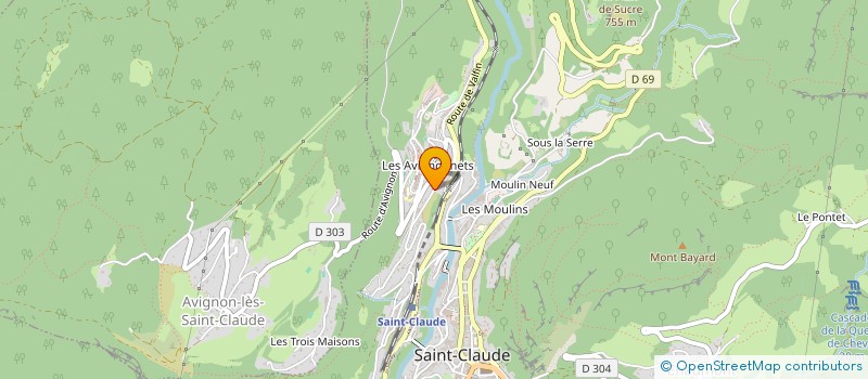 localisation de l'entreprise SAINT-JOSEPH  SAINT-CLAUDE