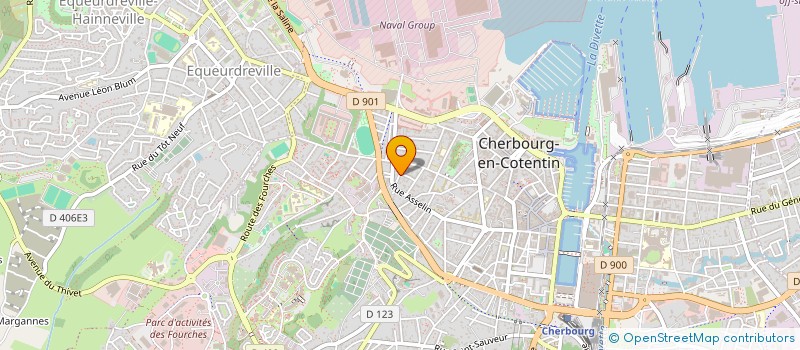 localisation de l'entreprise SAINT JOSEPH à CHERBOURG-EN-COTENTIN