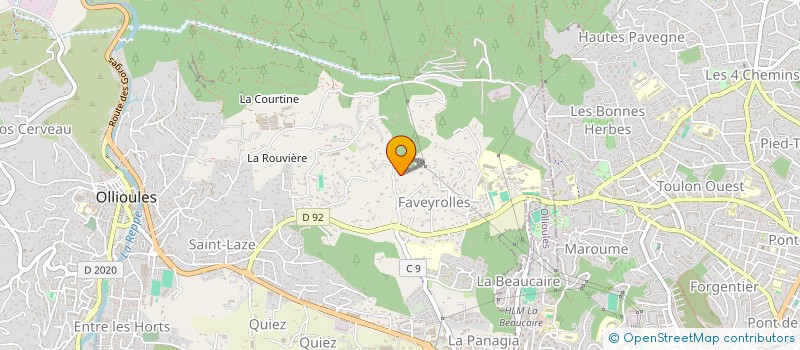 localisation de l'entreprise SAINT JOSEPH  OLLIOULES