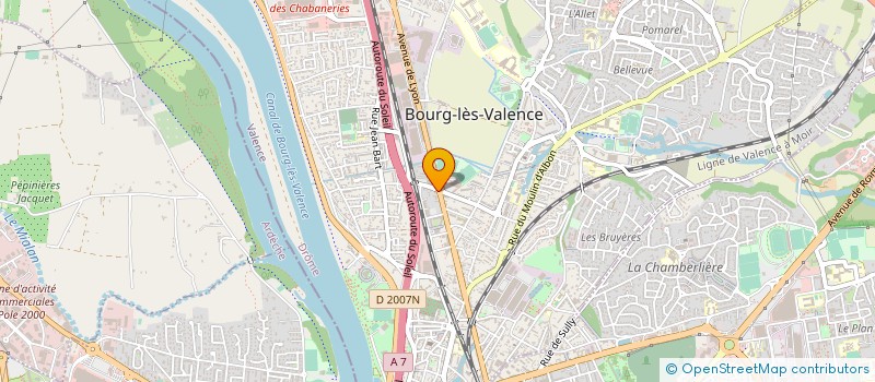 localisation de l'entreprise SAINT JOSEPH à BOURG-LES-VALENCE