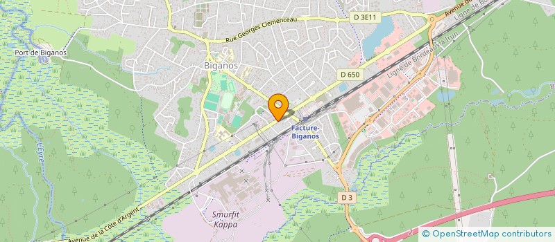 localisation de l'entreprise SAINT JOSEPH  BIGANOS