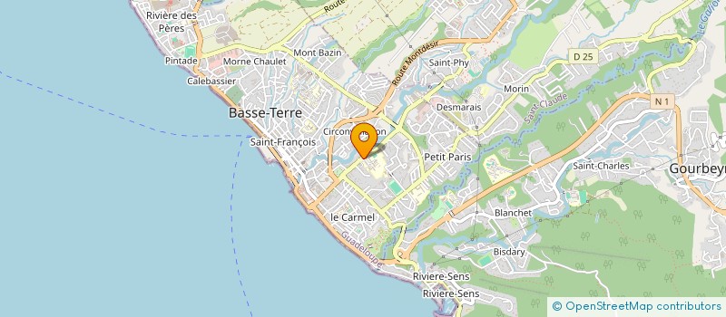 localisation de l'entreprise SAINT JOSEPH DE CLUNY à BASSE-TERRE