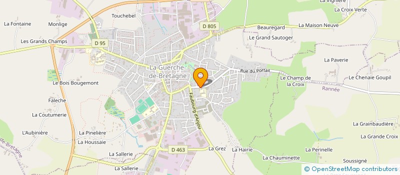 localisation de l'entreprise SAINT JOSEPH SPORTS  LA GUERCHE-DE-BRETAGNE