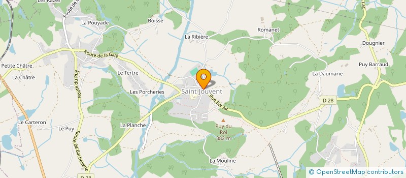 localisation de l'entreprise SAINT JOUVENT FONT ROMEU à SAINT-JOUVENT