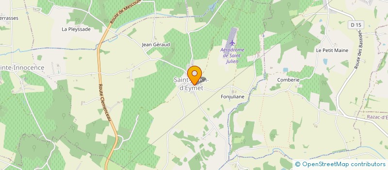 localisation de l'entreprise SAINT JU NEGOCE  SAINT-JULIEN-INNOCENCE-EULALIE