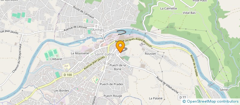 localisation de l'entreprise SAINT JUERYENNE DE TRANSPORTS à SAINT-JUERY
