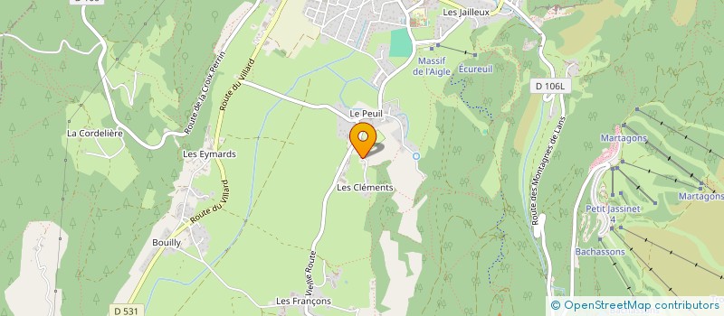 localisation de l'entreprise SAINT JULIEN  LANS-EN-VERCORS