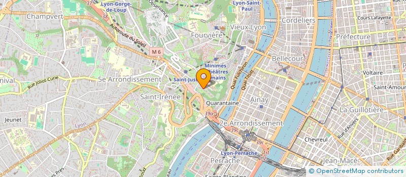 localisation de l'entreprise SAINT-JUST  LYON