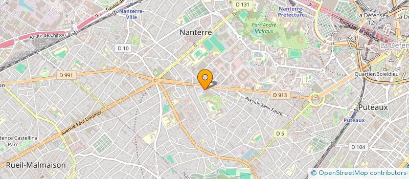localisation de l'entreprise SAINT-JUST à NANTERRE