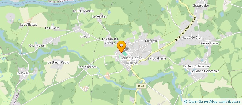 localisation de l'entreprise SAINT JUST-CULTURE-LOISIRS à SAINT-JUST-LE-MARTEL