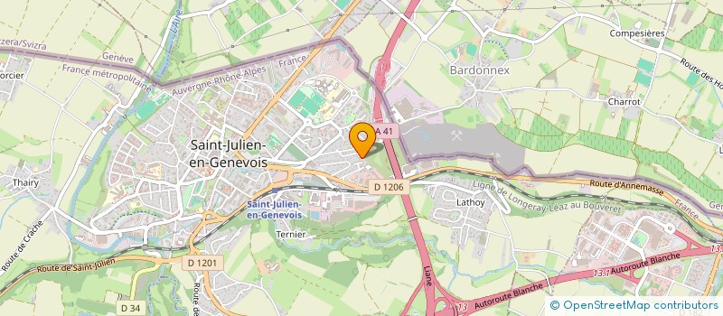 localisation de l'entreprise SAINT LAURENT  SAINT-JULIEN-EN-GENEVOIS