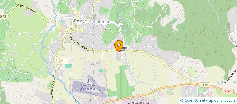 localisation de l'entreprise SAINT LAURENT  TOURRETTES