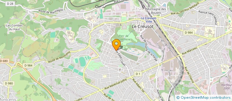 localisation de l'entreprise SAINT - LAURENT  LE CREUSOT