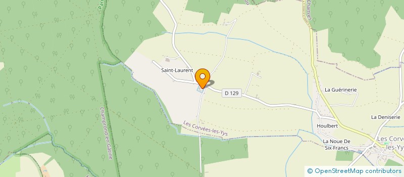 localisation de l'entreprise SAINT-LAURENT à LES CORVEES-LES-YYS