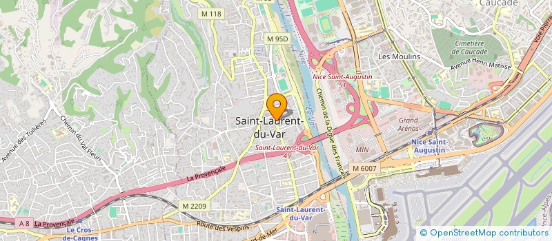 localisation de l'entreprise SAINT LAURENT à SAINT-LAURENT-DU-VAR
