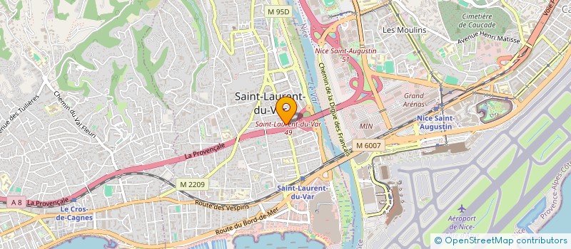 localisation de l'entreprise SAINT LAURENT DEMENAGEMENTS SA à SAINT-LAURENT-DU-VAR
