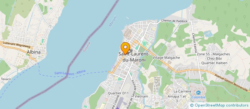 localisation de l'entreprise SAINT LAURENT DU MARONI NATATION à SAINT-LAURENT-DU-MARONI