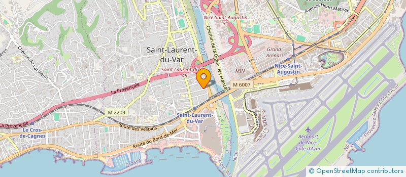 localisation de l'entreprise SAINT-LAURENT SANS FRONTIERE à SAINT-LAURENT-DU-VAR