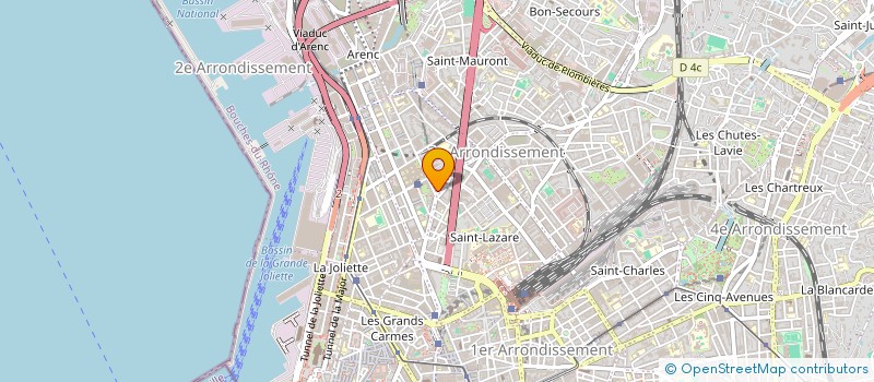 localisation de l'entreprise SAINT LAZARE  MARSEILLE