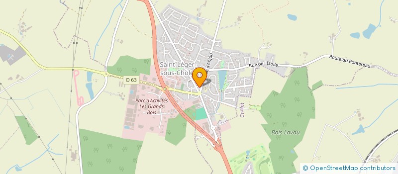 localisation de l'entreprise SAINT LEGER ENTR ARTISANS COMMERCANTS  SAINT-LEGER-SOUS-CHOLET