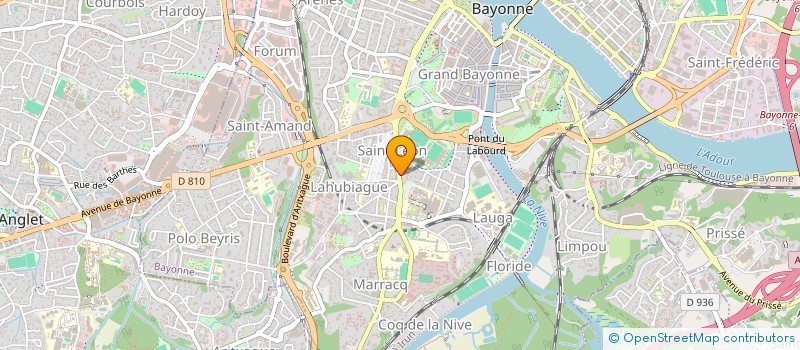 localisation de l'entreprise SAINT-LEON  BAYONNE