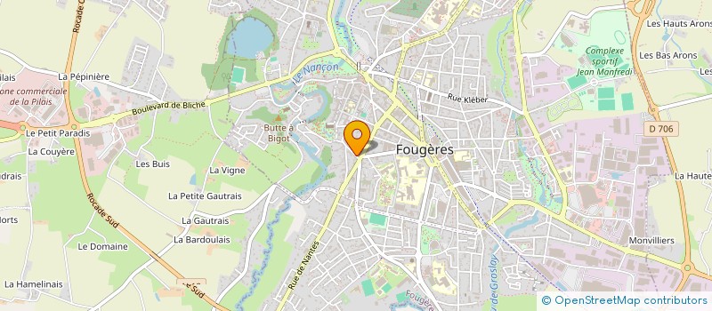 localisation de l'entreprise SAINT LEONARD IMMOBILIER  FOUGERES