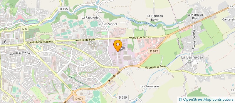 localisation de l'entreprise SAINT-LO LITERIE à SAINT-LO