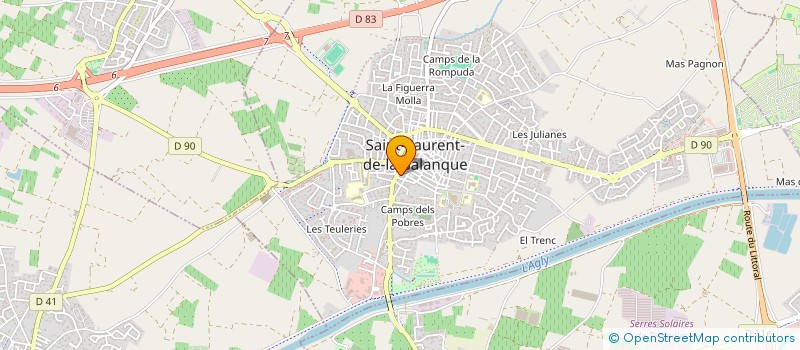 localisation de l'entreprise SAINT LO PODO  SAINT-LAURENT-DE-LA-SALANQUE