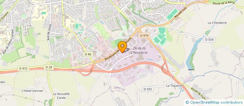 localisation de l'entreprise SAINT LOISE DES HOTELS ECONOMIQUES  SAINT-LO