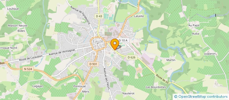 localisation de l'entreprise SAINT LOUBERT à EAUZE