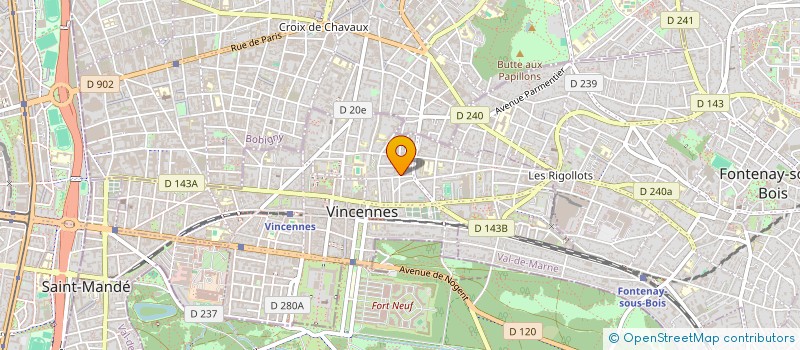 localisation de l'entreprise SAINT LOUIS à VINCENNES