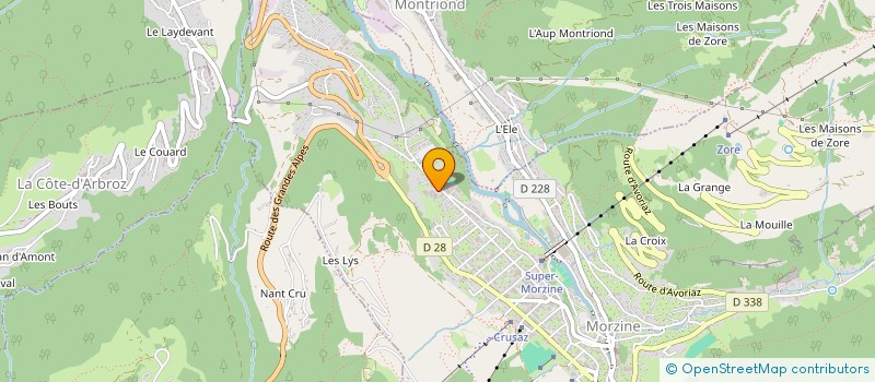 localisation de l'entreprise SAINT LOUIS  MORZINE