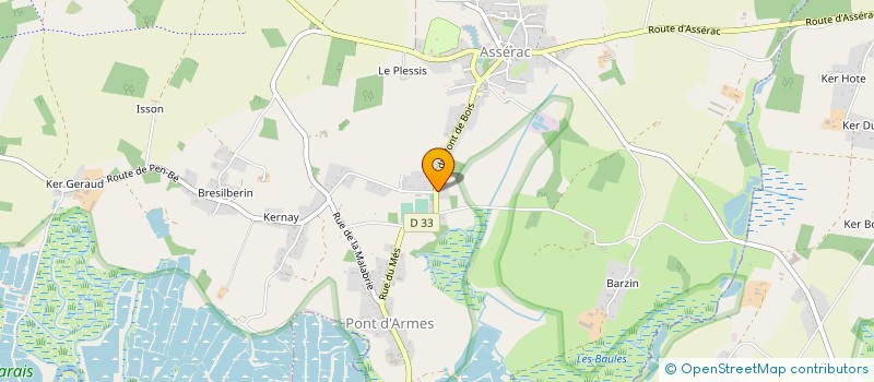 localisation de l'entreprise SAINT LOUIS  ASSERAC