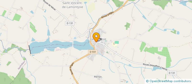 localisation de l'entreprise SAINT LOUIS DU LAC  LAMONTJOIE